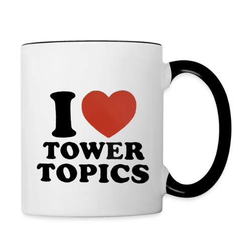 I Love Tower Topics - Contrast Coffee Mug