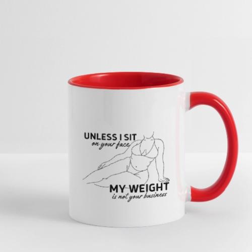 Unless I sit on Your Face - Contrast Coffee Mug