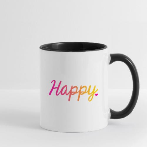 HAPPY - Contrast Coffee Mug