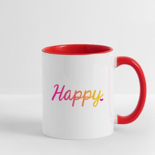HAPPY - Contrast Coffee Mug