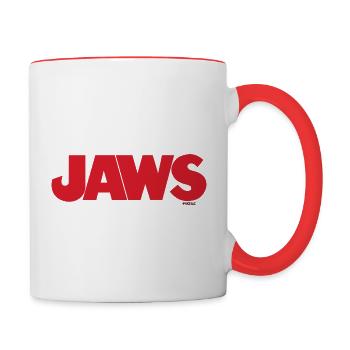 Jaws Classic Logo - Contrast Coffee Mug - white/red - Right
