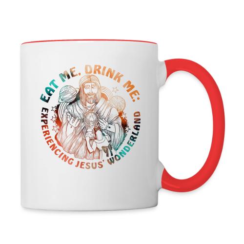 Eat Me Drink Me Podcast original logo - Contrast Coffee Mug