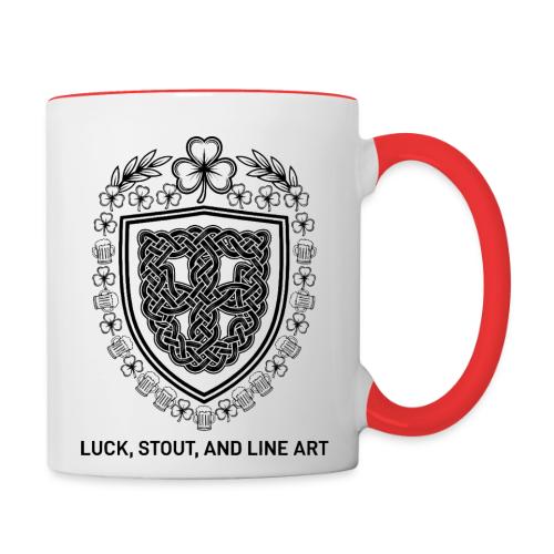 Celtic Knot T-Shirt, Symmetrical Shield - Contrast Coffee Mug