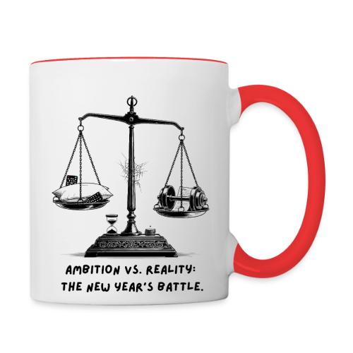 Ambition vs. Reality T-Shirt, Mug, & Leggings - Contrast Coffee Mug