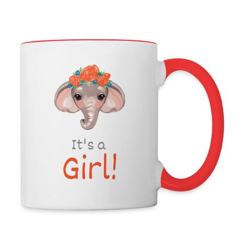 It s a girl - Contrast Coffee Mug