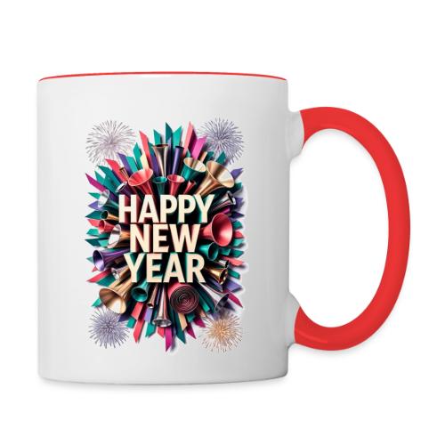 New Year's Party Horn T-Shirt - Contrast Coffee Mug