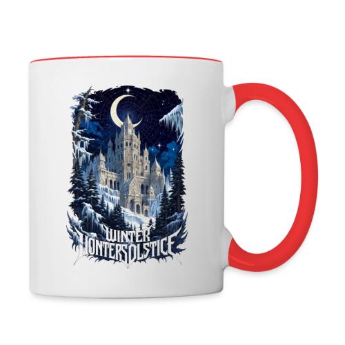 Celestial Winter Temple T-Shirt - Contrast Coffee Mug