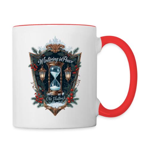 Wintering in Peace (No Visitors) T-Shirt - Contrast Coffee Mug