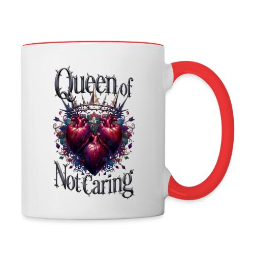 Queen of Not Caring T-Shirt - Contrast Coffee Mug