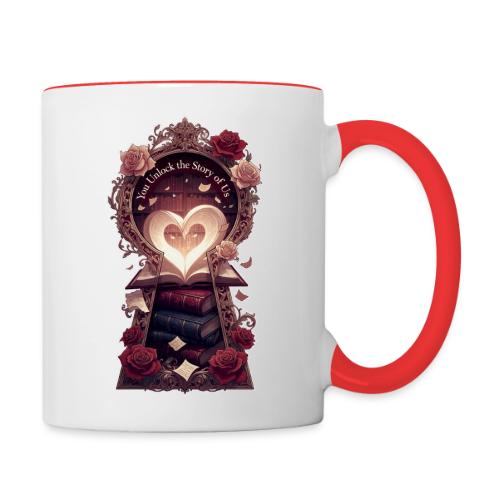 You Unlock the Story of Us Library Gifts T-Shirts - Contrast Coffee Mug