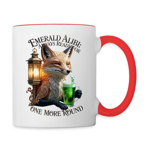 Emerald Alibi Fox Graphic Tee - Contrast Coffee Mug