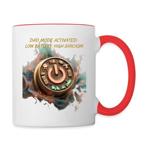 Dad Mode Activated T Shirt, Funny Dad Gift - Contrast Coffee Mug