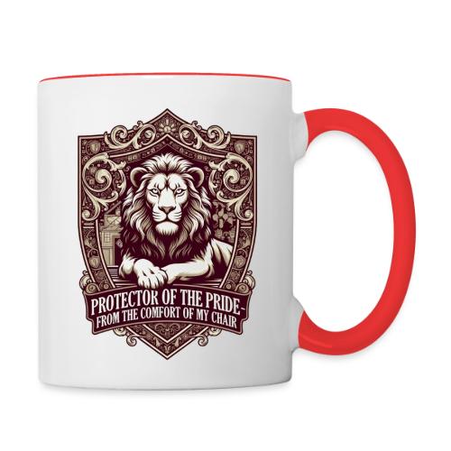 Protector of the Pride T Shirt, Sarcastic Dad Gif - Contrast Coffee Mug