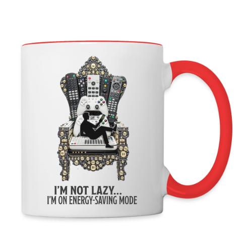 Remote Throne Procrastinator T Shirt, Dad Gift - Contrast Coffee Mug