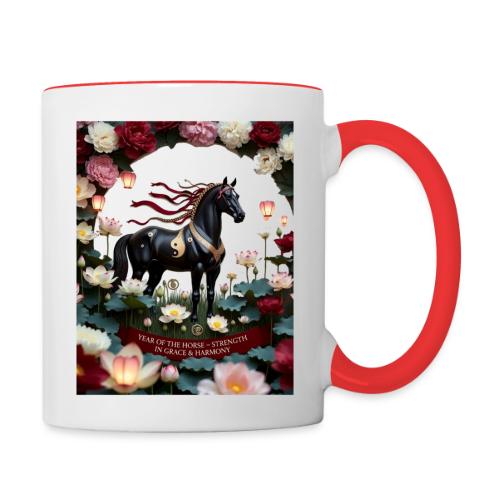 Year of the Horse Harmony T Shirt, Lunar New Year - Contrast Coffee Mug
