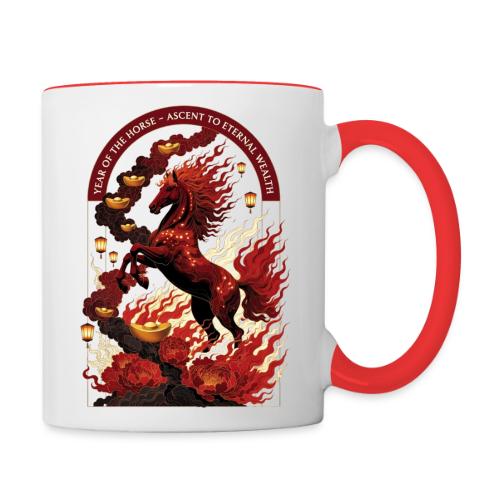 Year of the Horse Rise T Shirt,Lunar New Year Gift - Contrast Coffee Mug
