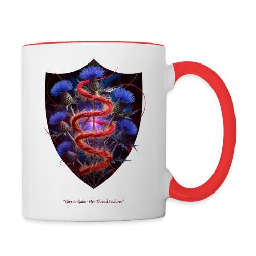 Women’s Day Crimson Thread Matriarch T Shirt, Gift - Contrast Coffee Mug