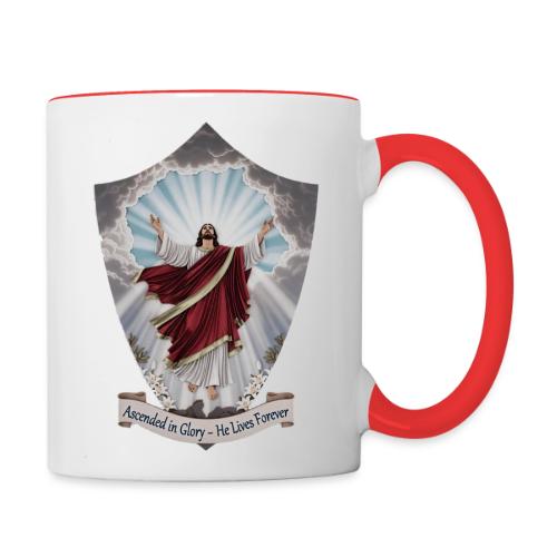 Easter Ascended in Glory T Shirt,Resurrection Gift - Contrast Coffee Mug