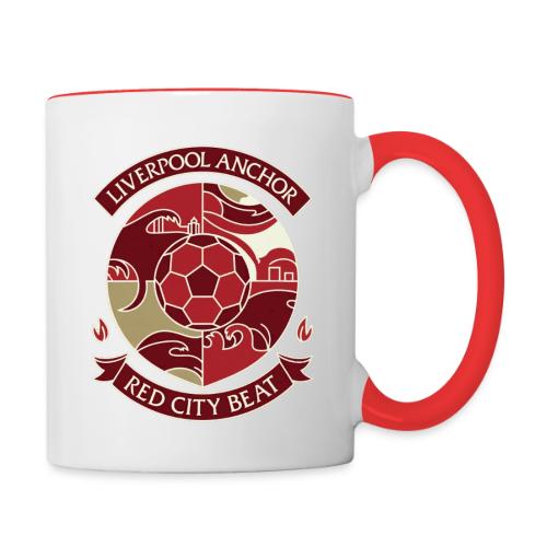 Liverpool Anchor T Shirt, Soccer City Pride Gift - Contrast Coffee Mug