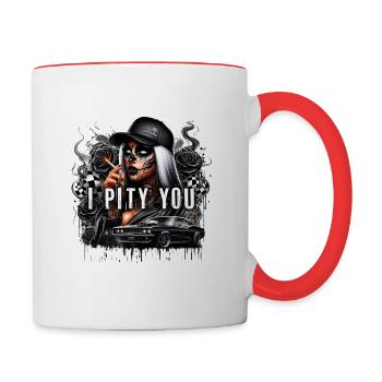 I Pity You - Contrast Coffee Mug - white/red - Right