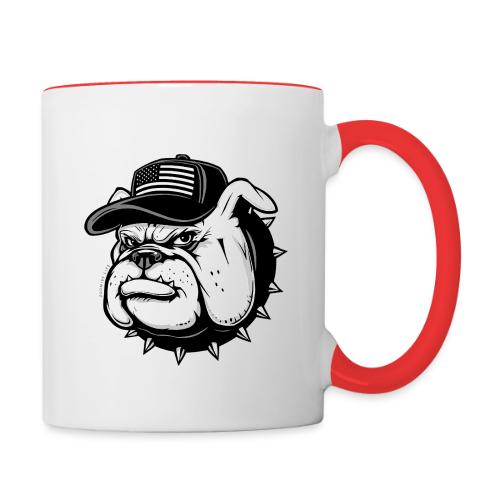 Patriot Bulldog Power - Contrast Coffee Mug