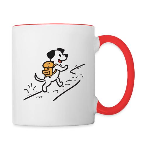 Dog Hiking Fun Tee - Contrast Coffee Mug