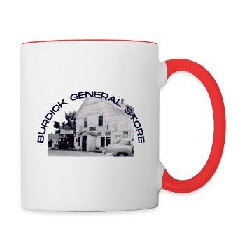 Burdick Store - Contrast Coffee Mug - white/red - Right