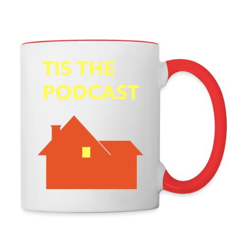 Tis the Podcast Home Alone Logo - Contrast Coffee Mug