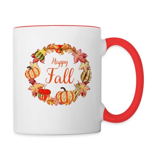 Happy Fall - Contrast Coffee Mug