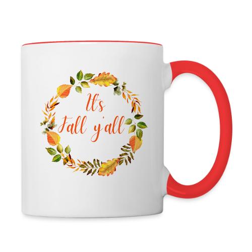 It's fall yall - Contrast Coffee Mug