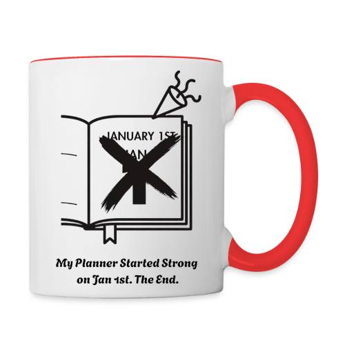 Jan 1st T-Shirt | Sarcastic New Year's - Contrast Coffee Mug