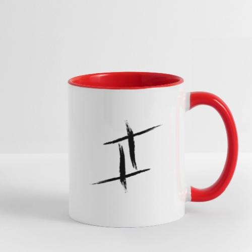 The Cross Black Letters - Contrast Coffee Mug