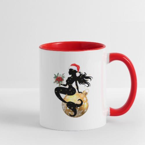 Merry Mermaid - Christmas Edition Design - Contrast Coffee Mug