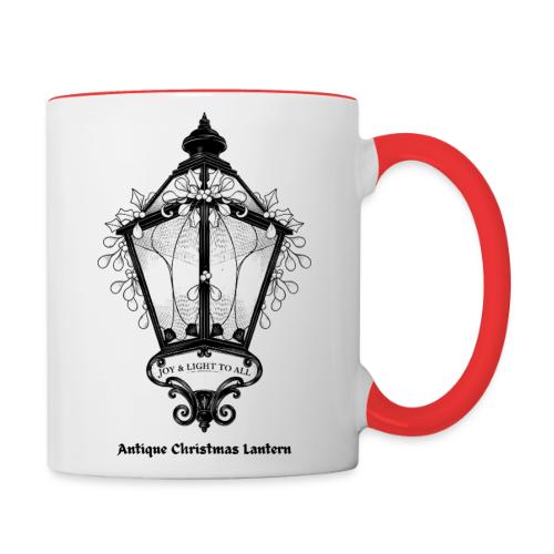 Antique Christmas Lantern T-Shirt - Contrast Coffee Mug