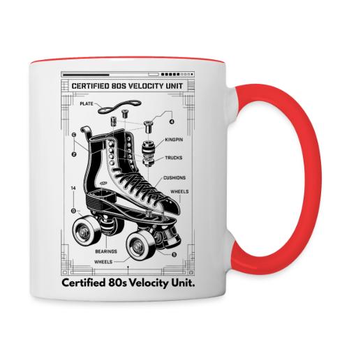 Retro Roller Skate T-Shirt - Contrast Coffee Mug