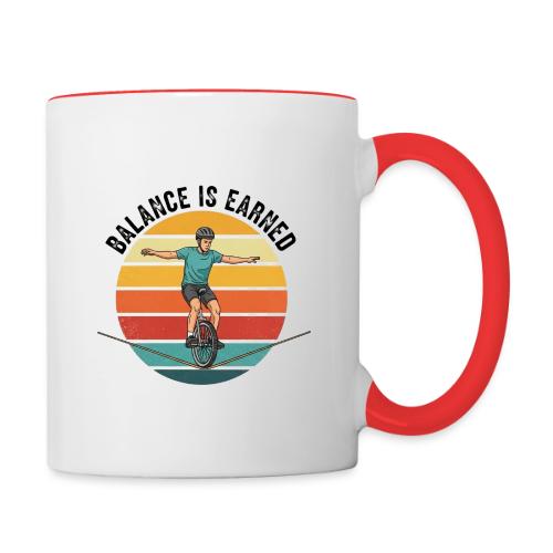 Balance is Earned - Contrast Coffee Mug