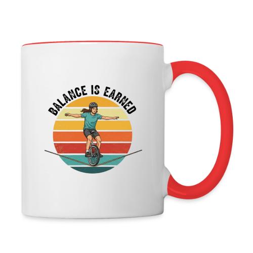 Balance is Earned Girl Style - Contrast Coffee Mug