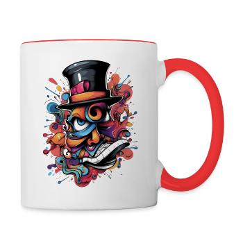 Sneaker Swag - Contrast Coffee Mug - white/red - Right