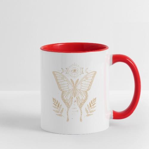 Third Eye Butterfly - Moon Cycle Design - Contrast Coffee Mug