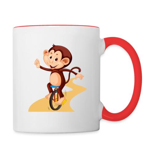 Unicycle Monkey - Contrast Coffee Mug