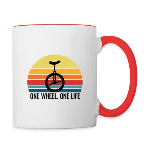 One Wheel. One Life - Contrast Coffee Mug