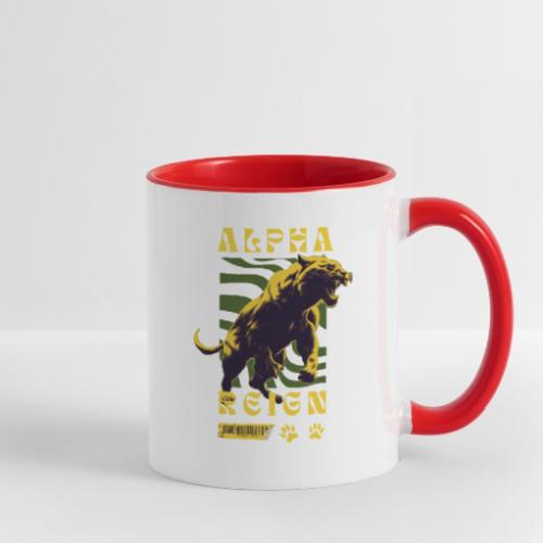 Unleash The Inner Alpha: Fierce Animal Print - Contrast Coffee Mug
