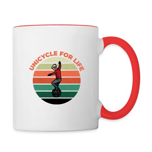 Unicycle For Life - Contrast Coffee Mug