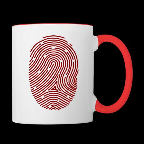 red_fingerprint - Contrast Coffee Mug