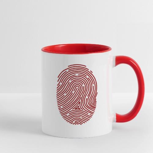 red_fingerprint - Contrast Coffee Mug
