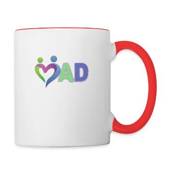 Love dad 1717855687873 - Contrast Coffee Mug - white/red - Right