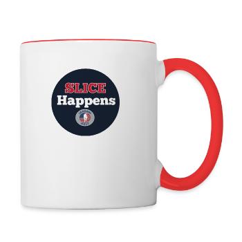 Slice Happens - Contrast Coffee Mug - white/red - Right