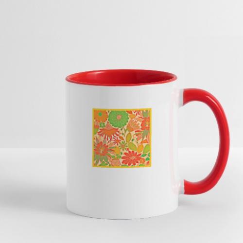 Vibrant Blossom Elegance Pattern - Contrast Coffee Mug