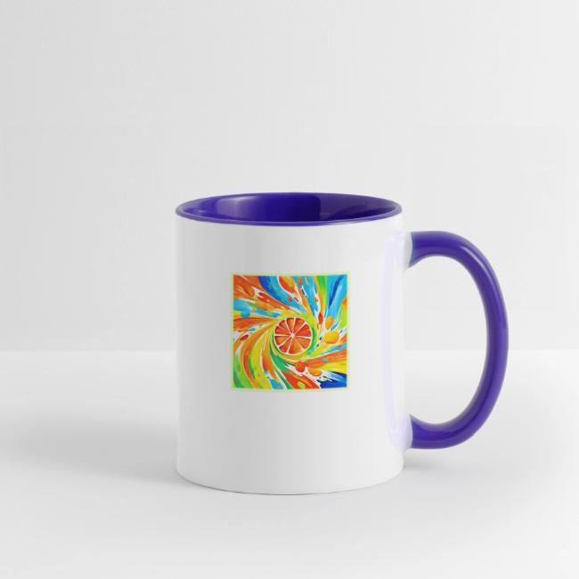 Citrus swirling Splash Design