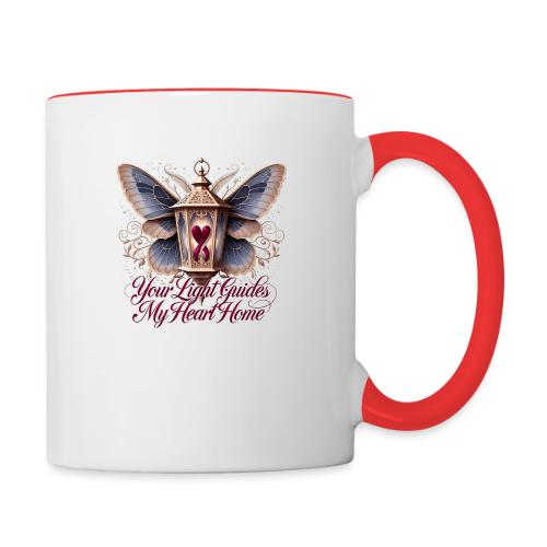 Your Light Guides My Heart HomeGifts T-Shirt - Contrast Coffee Mug